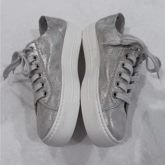 Authentic New Paul Green Bixby Platform Sneaker Mineral Metallic Size UK 4.5 - Picture 4 of 16